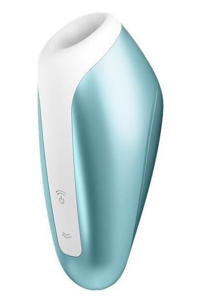 Stimulator clitoris Satisfyer Love Breeze cu suctiune si 11 moduri de vibratii, incarcare USB, silentios, silicon premium, bleu - imagine 2