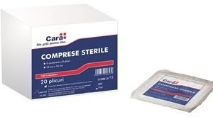 Comprese sterile, 10x10 cm, Cara