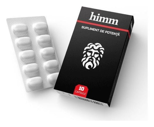 Capsule HIMM, pentru potență, erecții puternice și îmbunătățirea performanțelor intime, 10 buc