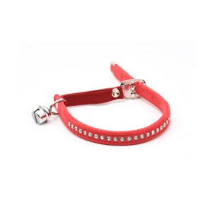 Swarovski Zgardă pentru pisici: catifea, cristale