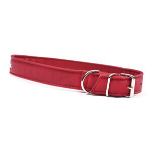 Zgarda din piele, maro, rezistenta, 41-50 cm x 3,5 cm