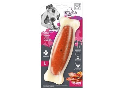 Os CHEWBO M-PETS, igienda dentara, bacon afumat, M