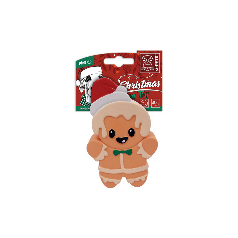 10665399 CHRISTMAS Dog Toy - Gingerbread Man