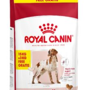 Royal Canin Medium Adult 15 kg + 3 kg Gratis