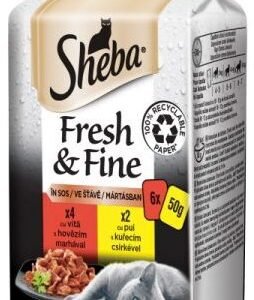 Sheba Minipouch Selectii De Pui/Vita 6X50 G