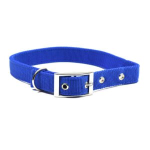 Zgarda textila Enjoy, neagra, rezistenta, 44-53 cm x 25 mm