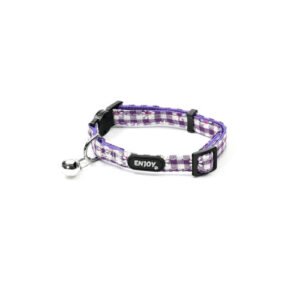 Zgarda din bumbac pentru pisici Enjoy S 21-32 cm