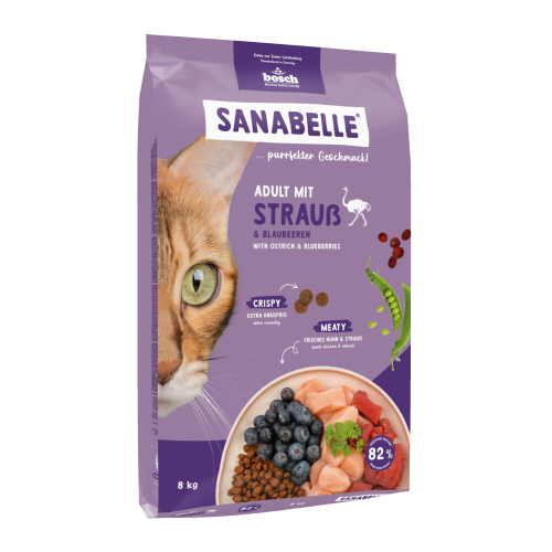 Hrana uscata pentru pisici Sanabelle Adult cu strut 8kg