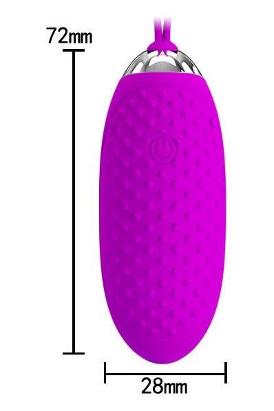 Ou vibrator JOANNA cu 12 moduri de vibratii si telecomanda wireless, incarcare USB, silicon premium, roz - imagine 5