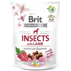 Brit Care Dog Crunchy Cracker Insects Lamb with Raspberries 200 g