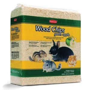 Talas cu mar verde pentru rozatoare Padovan Wood Chips 1 kg
