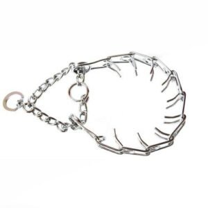 Zgarda de forta pentru caini, metalica, ajustabila, 4 cm x 60 cm