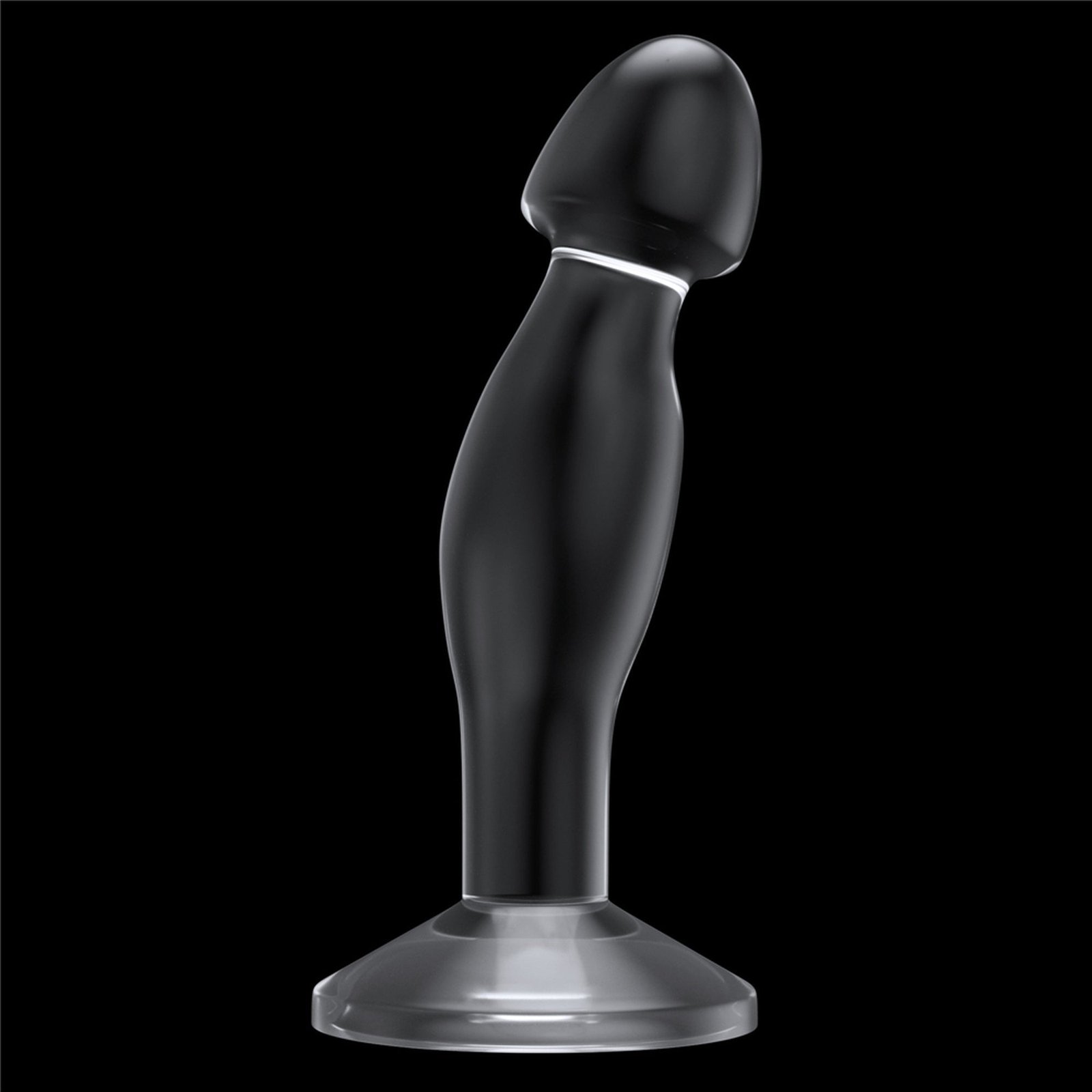 Dildo CRYSTAL 16.5 cm pentru stimulare punctul G si prostata, flexibil, transparent - imagine 4