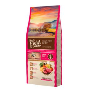 Sam's field adult grain-free beef, hrana uscata fara cereale, pentru caini adulti, cu vita, 13 kg