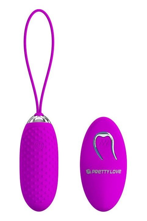 Ou vibrator JOANNA cu 12 moduri de vibratii si telecomanda wireless, incarcare USB, silicon premium, roz