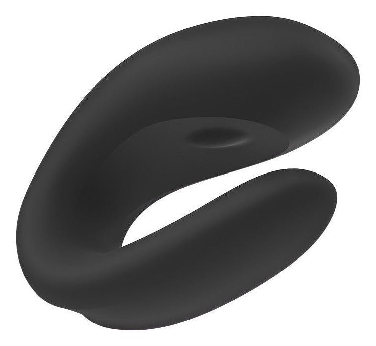 Vibrator pentru cuplu U-shape Satisfyer Double Joy cu 10 moduri de vibratii, 2 motoare si aplicatie smart, incarcare USB, negru - imagine 5