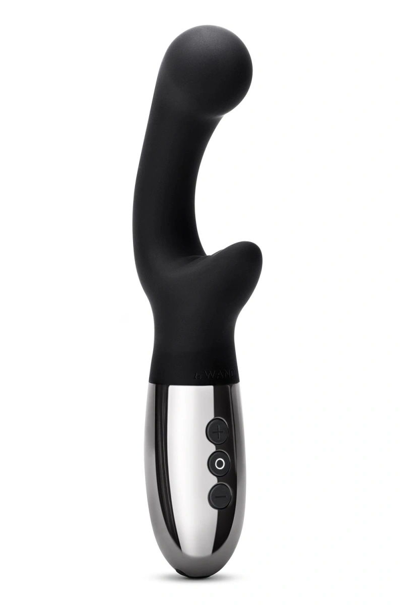 Vibrator XO le Wand, 15 Moduri Vibratii, 6 Intensitati de Viteza, Silicon, USB, Negru, 19 cm