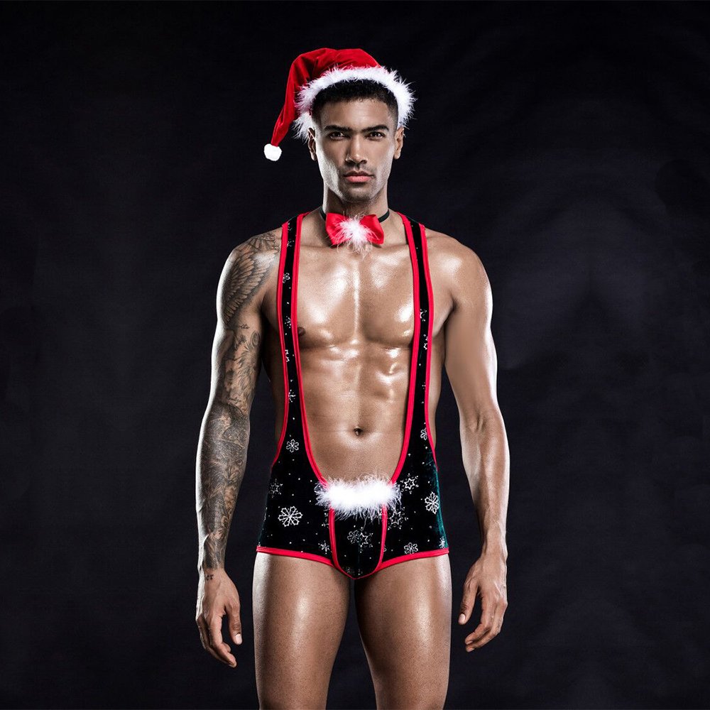 Costumatie Craciun Christmas Boy, 3 Piese, S/M