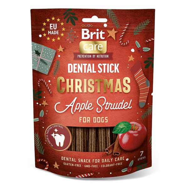 Brit Care Dog Christmas Dental Stick Apple Strudel 250 g