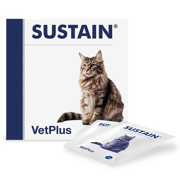 Sustain Cat, Supliment nutritional digestiv, pentru pisici, 30 plicuri