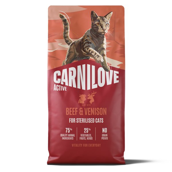 Carnilove Active Cat Dry Beef & Venison Sterilised Adult All Breeds 6 kg