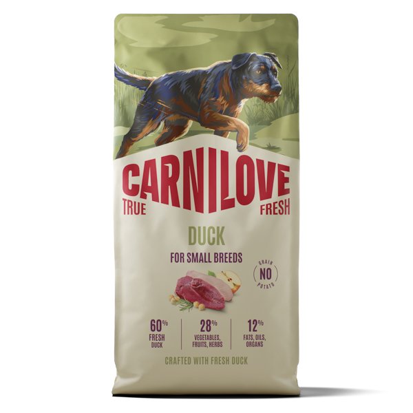 Carnilove True Fresh Dog Dry Duck Adult Small Breeds 12 kg