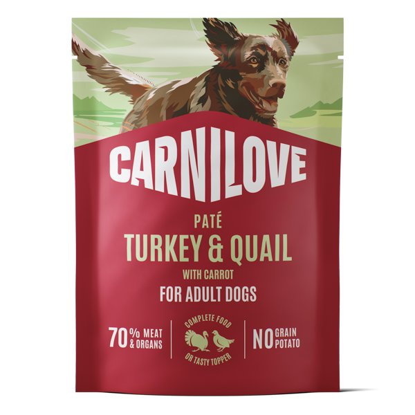 Carnilove Dog Pouch Pate Turkey & Quail with Yellow Carrot 300 g