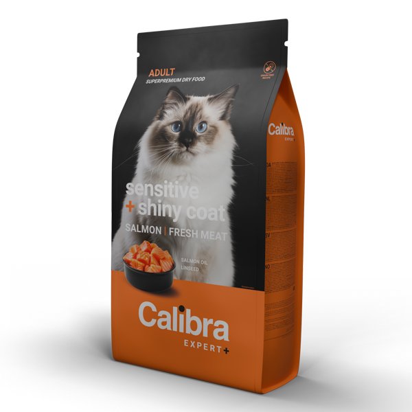 Calibra Cat Expert+ Adult Sensitive & Shiny Coat 400 g