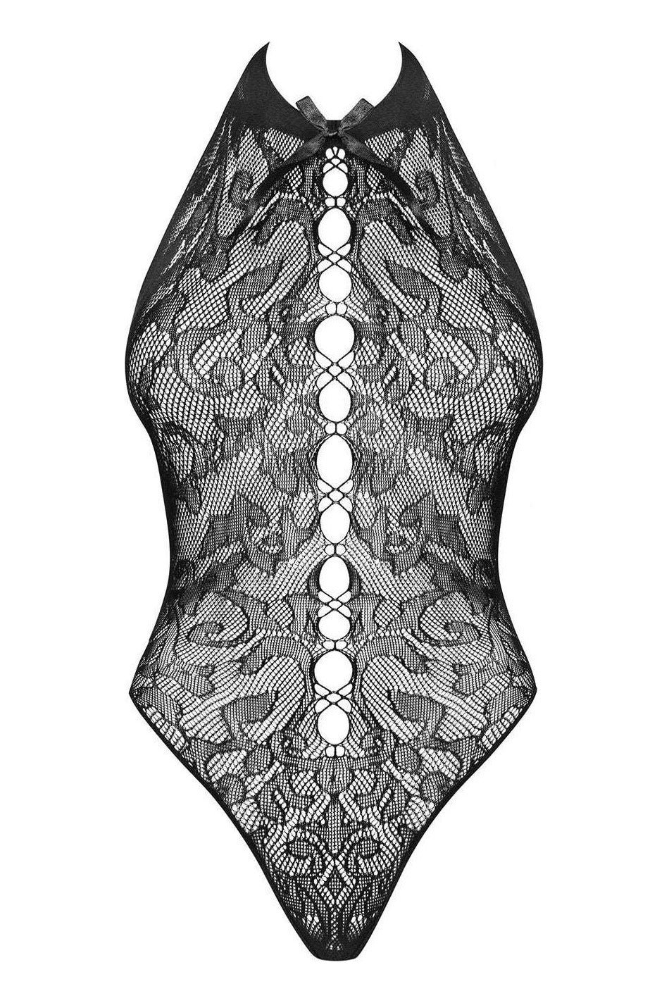 Body Obsessive B119 - lenjerie erotică din dantelă transparentă S-L (one size), negru - imagine 5