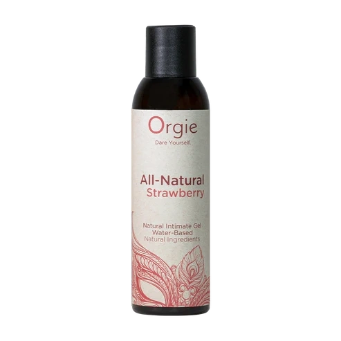 Gel Intim Natural pe Baza de Apa All-Natural Strawberry, 150 ml