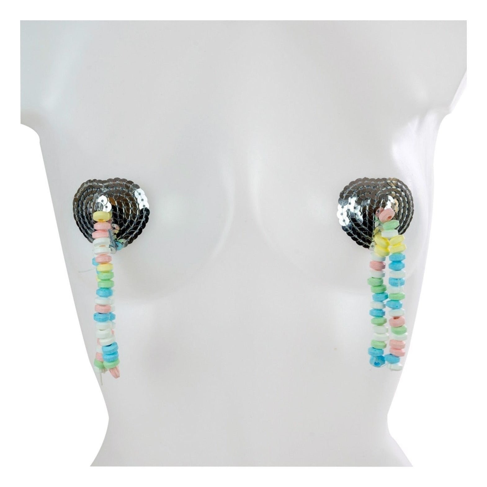 Accesorii comestibile erotice pentru sani, autoadezive, multicolor - imagine 3