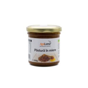 Pastura in miere ApiLand, 30% pastura in miere cruda poliflora, supliment natural cu gust dulce, borcan 200g - Default Title