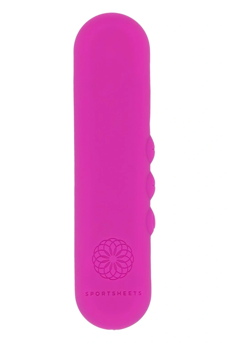 Vibrator Mini Pivot Flat Bullet, 5 Viteze, Silicon, USB, Roz, 10 cm