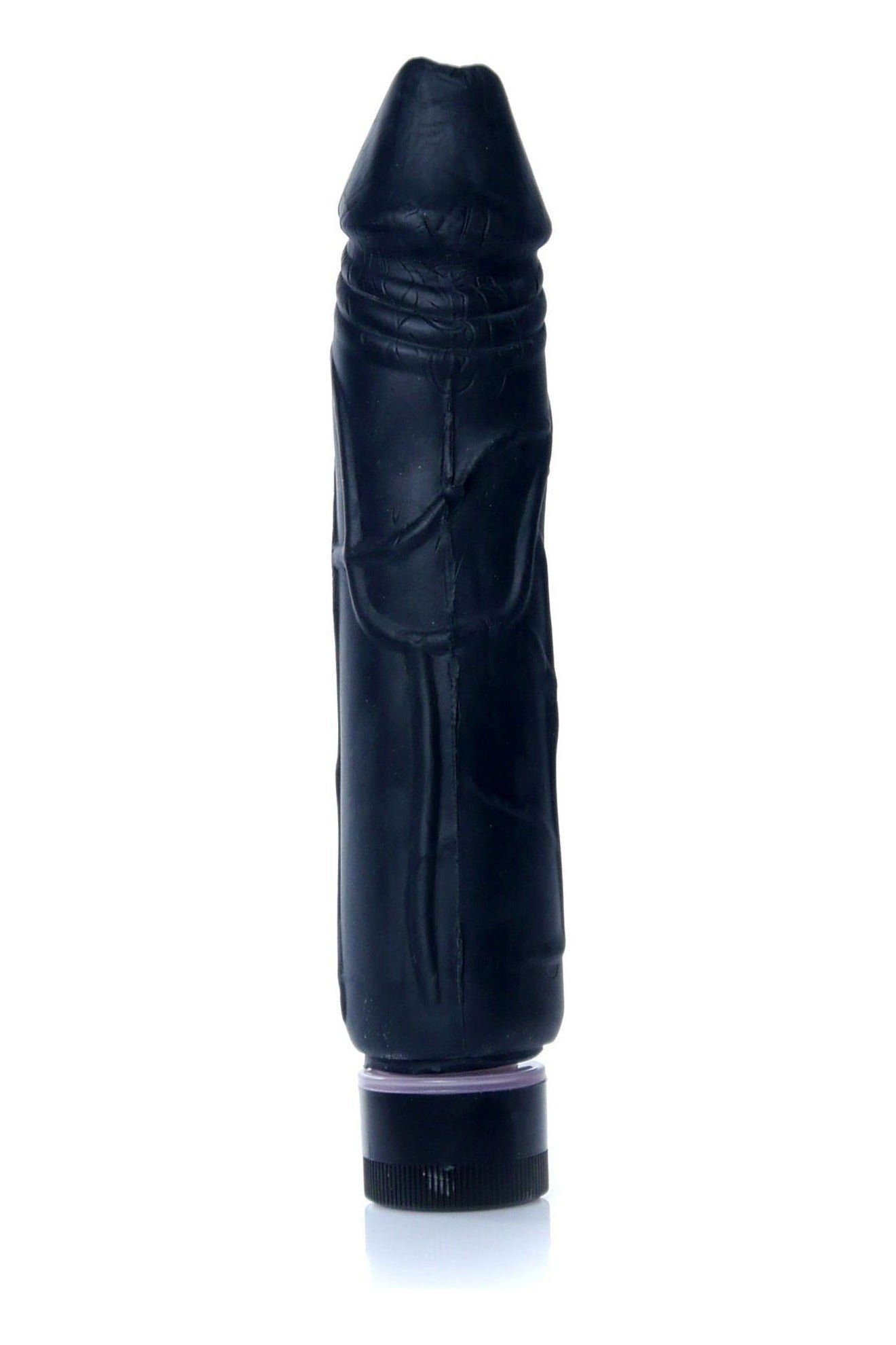 Vibrator realistic Real Skin Multispeed 20 cm,intensitate vibratii reglabila, negru - imagine 2
