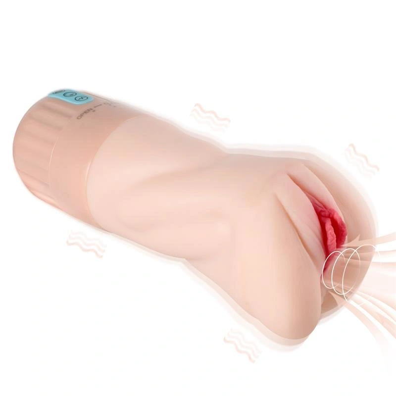 Masturbator Pussy Automatic, 10 Moduri Vibratii, 5 Niveluri Suctiune, Material Superskin, Incarcare USB, 26.5 cm