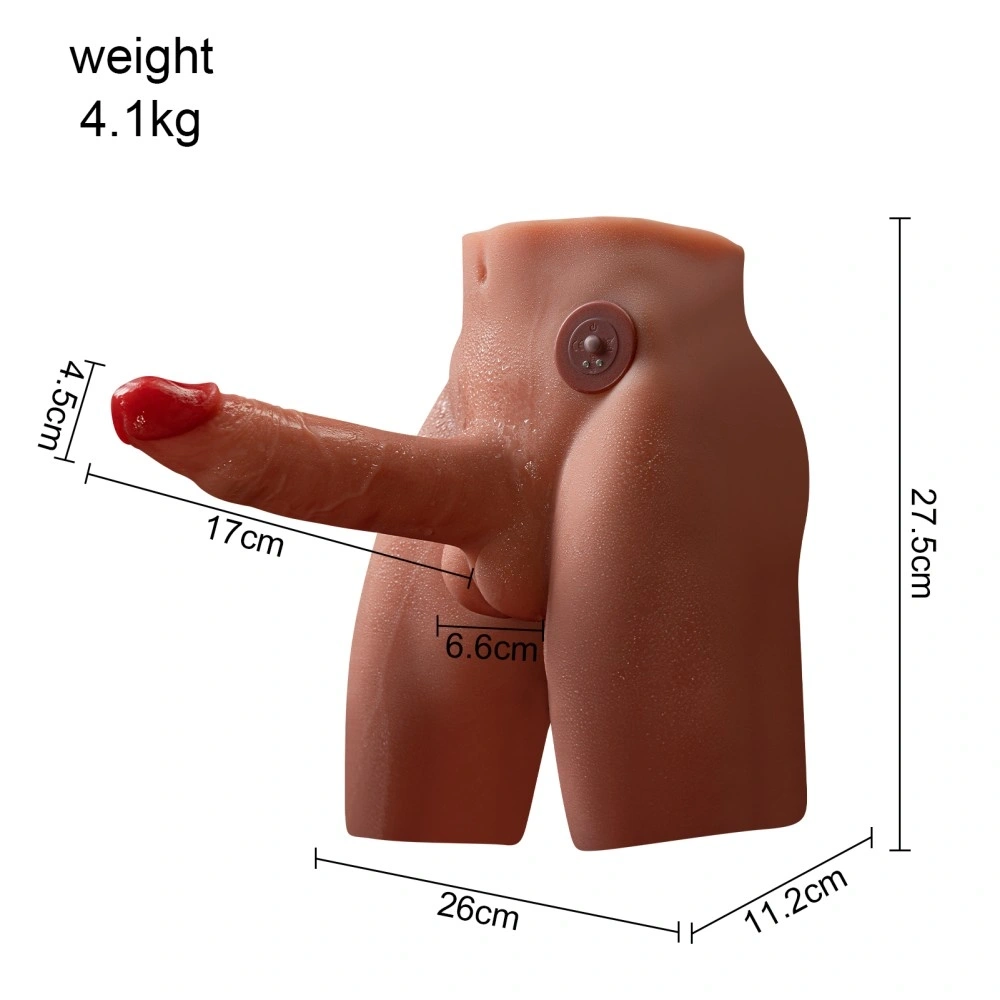 Masturbator Jason Ass&Dildo, 7 Moduri Impingere si Vibratii, SuperSkin, USB, Natural, 4.8 kg