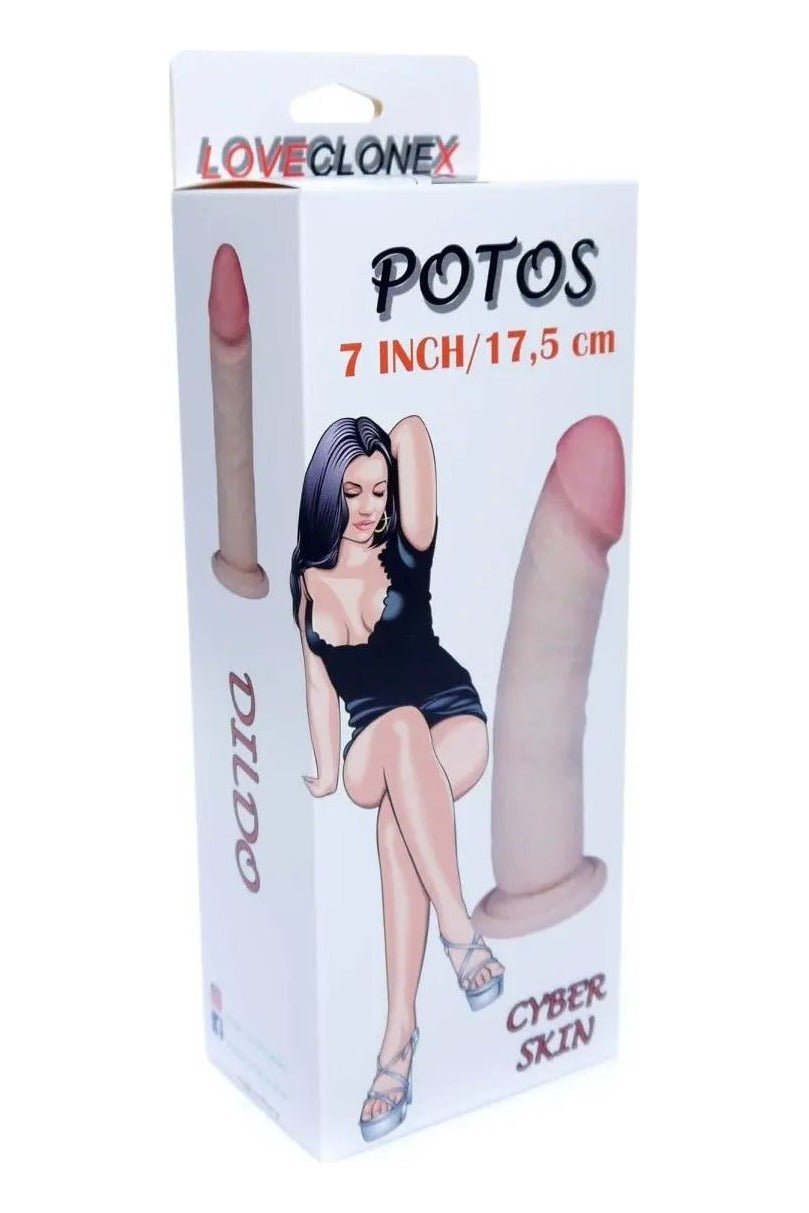 Dildo realistic POTOS LOVECLONEX 17.5 cm, flexibil - imagine 4