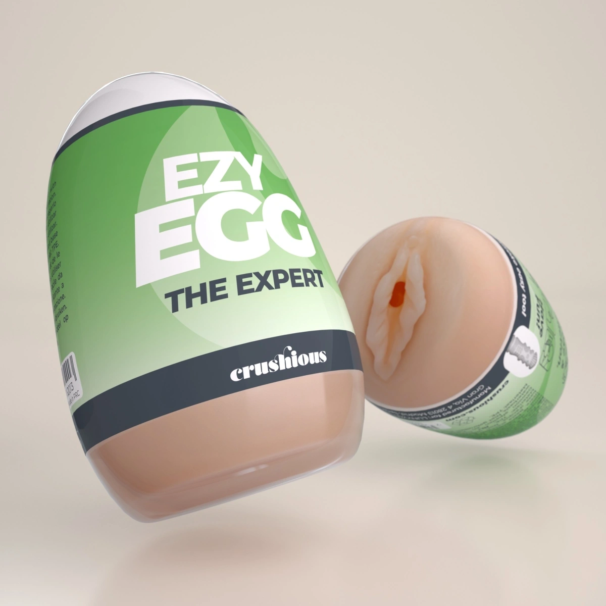 Masturbator Crushious Ezy Egg The Expert Tip Ou, TPE+ABS