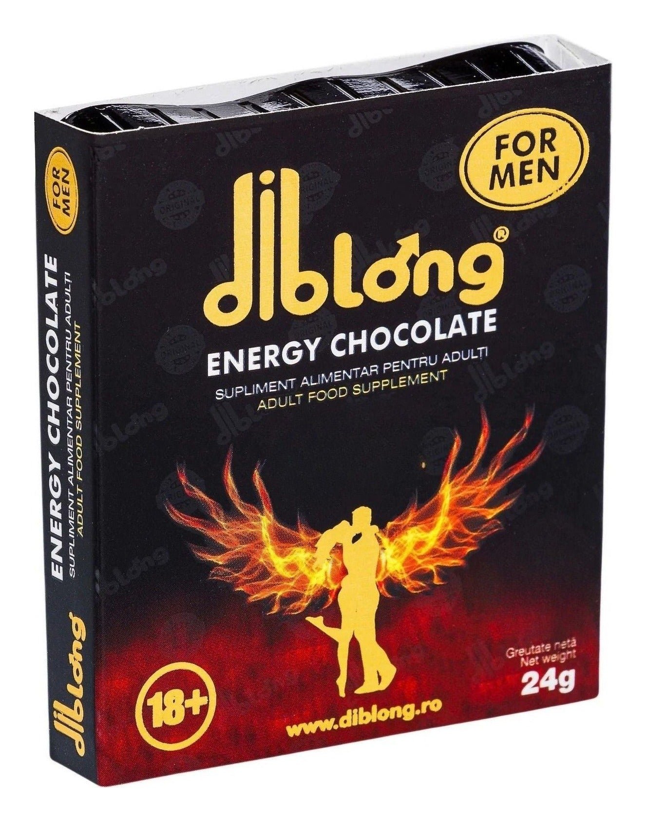 Diblong Energy Chocolate for Men – supliment alimentar pentru bărbați, 5 x 24 g - imagine 2