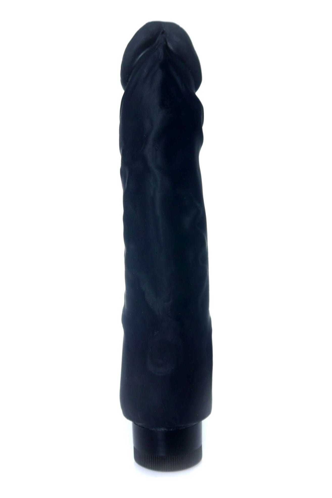 Vibrator realist Real Skin Multispeed 22.5 cm, intensitate vibratii reglabila, negru - imagine 4