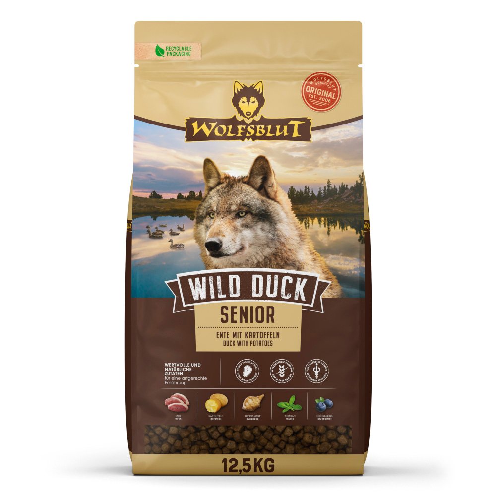 Wolfsblut Wild Duck Senior - duck 12.5 kg