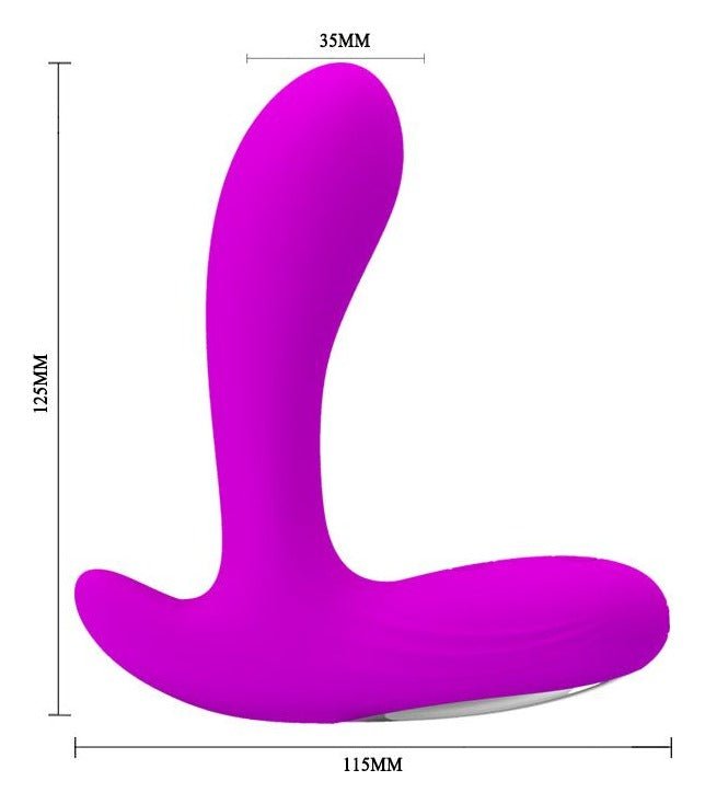 Vibrator pentru prostata, perineu sau punctul G si clitoris Backie cu 30 moduri de vibratii, incarcare USB, silicon premium - imagine 6