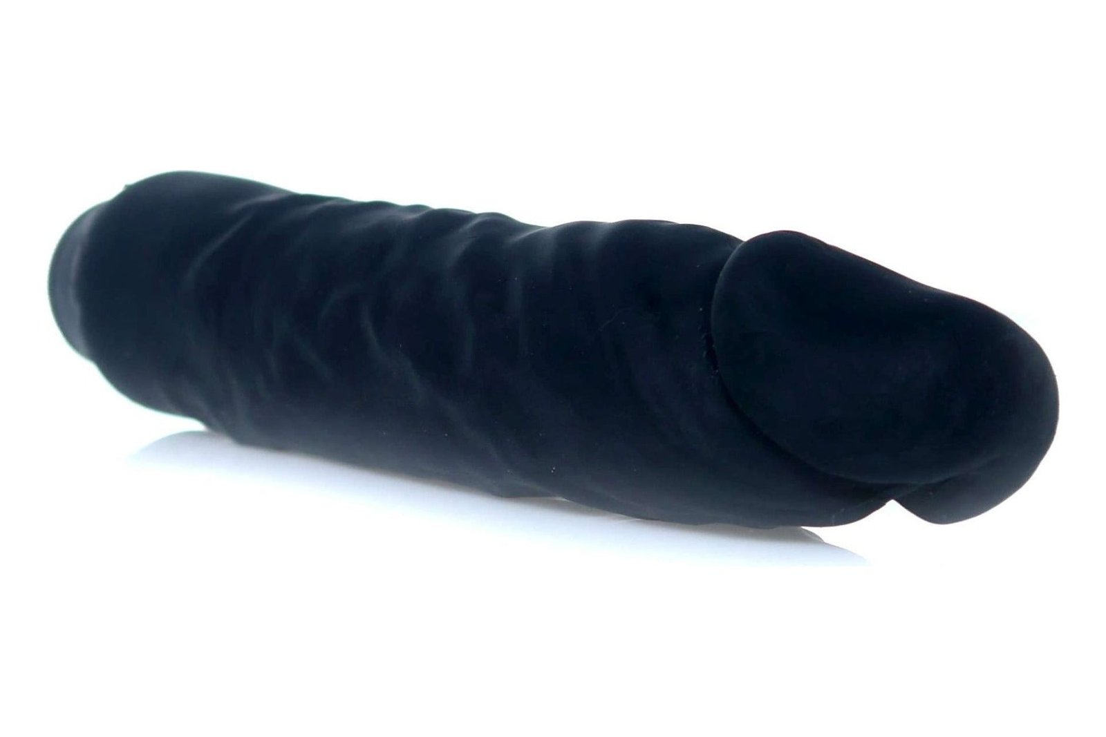 Vibrator realist Real Skin Multispeed 22.5 cm, intensitate vibratii reglabila, negru - imagine 5