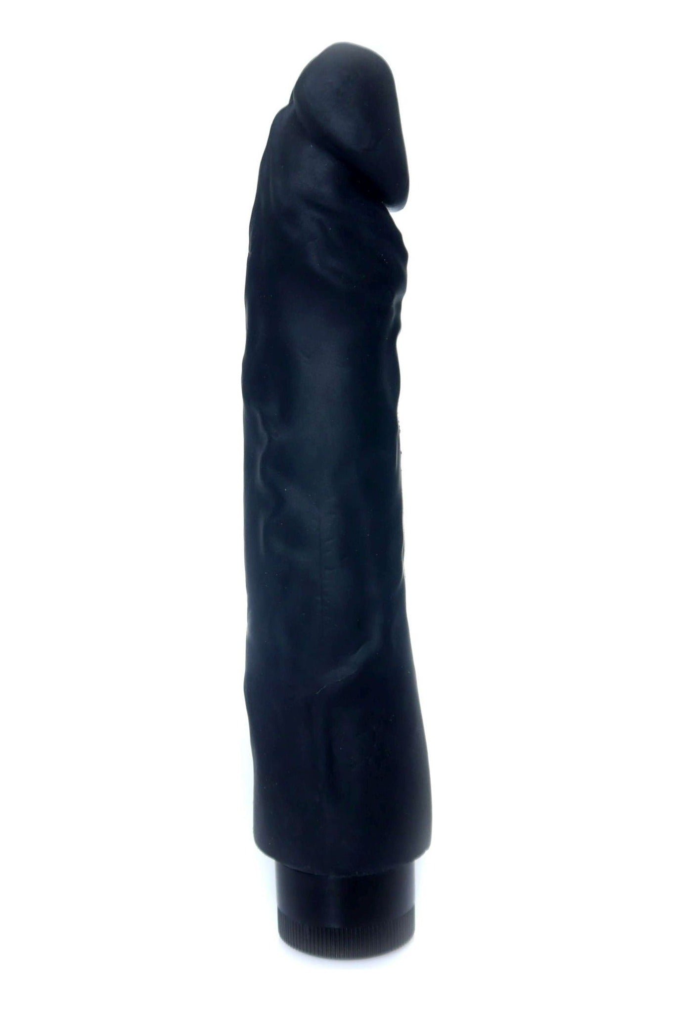 Vibrator realist Real Skin Multispeed 22.5 cm, intensitate vibratii reglabila, negru - imagine 2