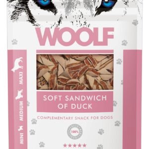 WOOLF DOG SNACKS Soft Sandwich of Duck 100g