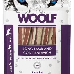 WOOLF DOG SNACKS Long Lamb and Cod Sandwich 100g