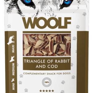 WOOLF DOG SNACKS Rabbit and Cod Triangle 100g