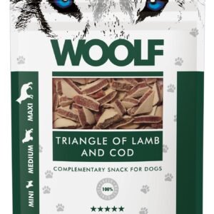 WOOLF DOG SNACKS Lamb and Cod Triangle 100g