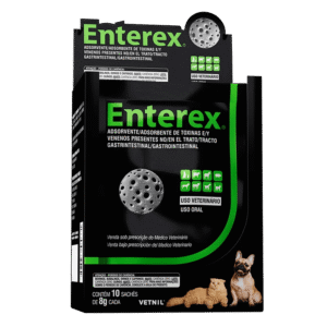 Absorbant al toxinelor și otrăvurilor prezente în tractul gastrointestinal, Enterex®, Vetnil, 10 PLICURI, 8G