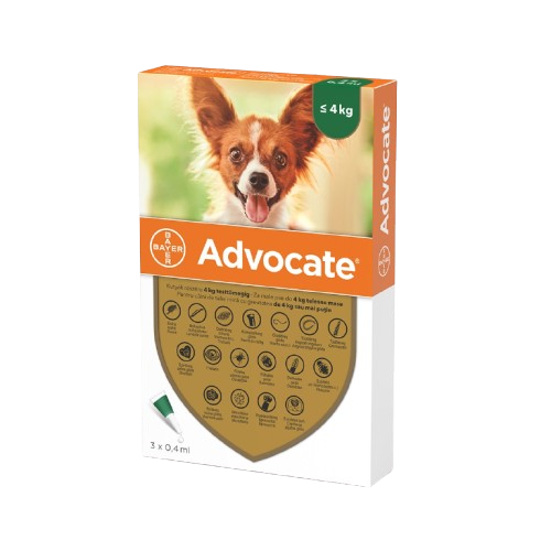 Advocate Caine 0-4 kg, 1 pipeta